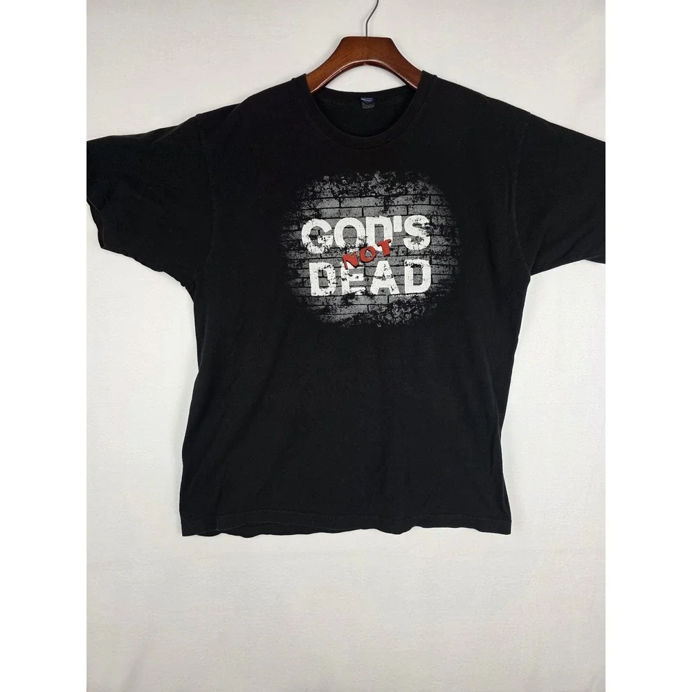 Gods Not Dead Movie Promo T-Shirt Mens XL Black Graphic Tee